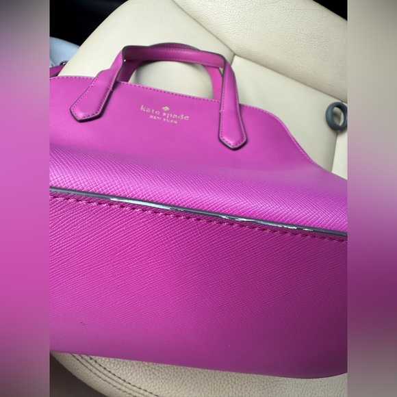 Kate Spade ♠️ New York Schuyler Satchel in Baja Rose (Hot Pink) - Picture 7 of 8